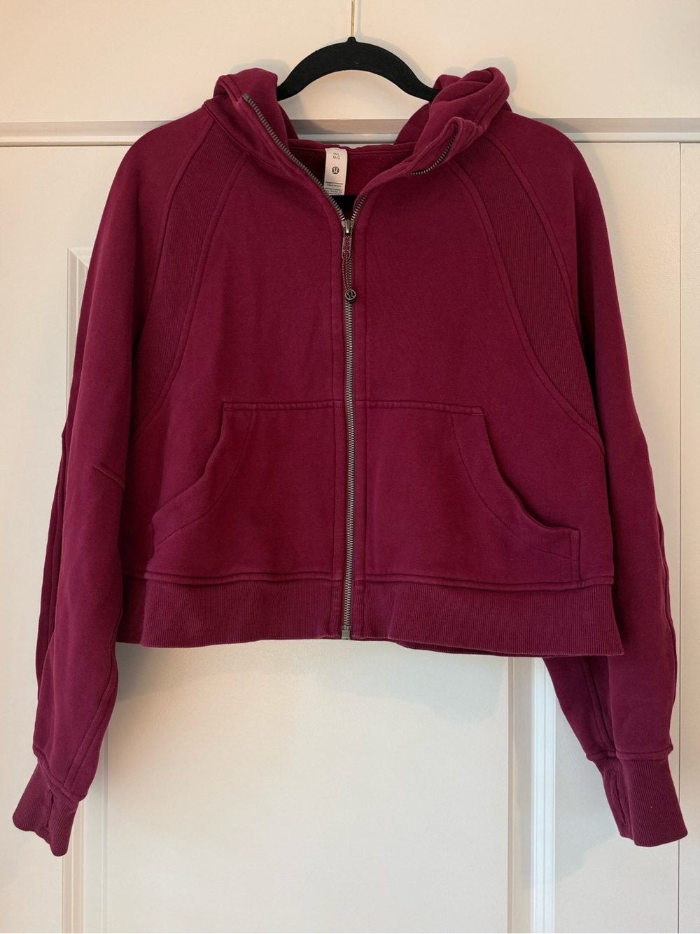 Lululemon Scuba Oversized Full-Zip Hoodie in Cassis Maroon Berry Size M/L